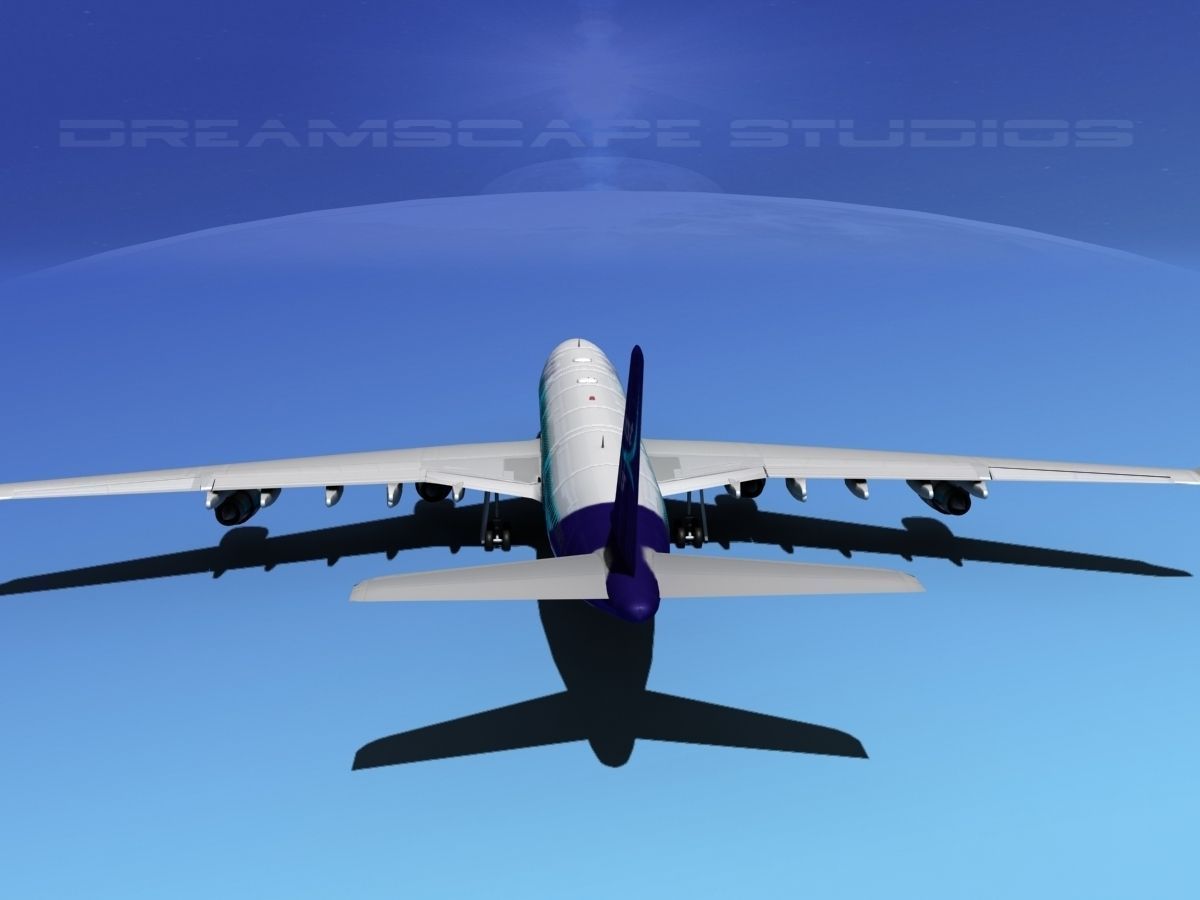 Airbus A340-600 First Air 3D model_4