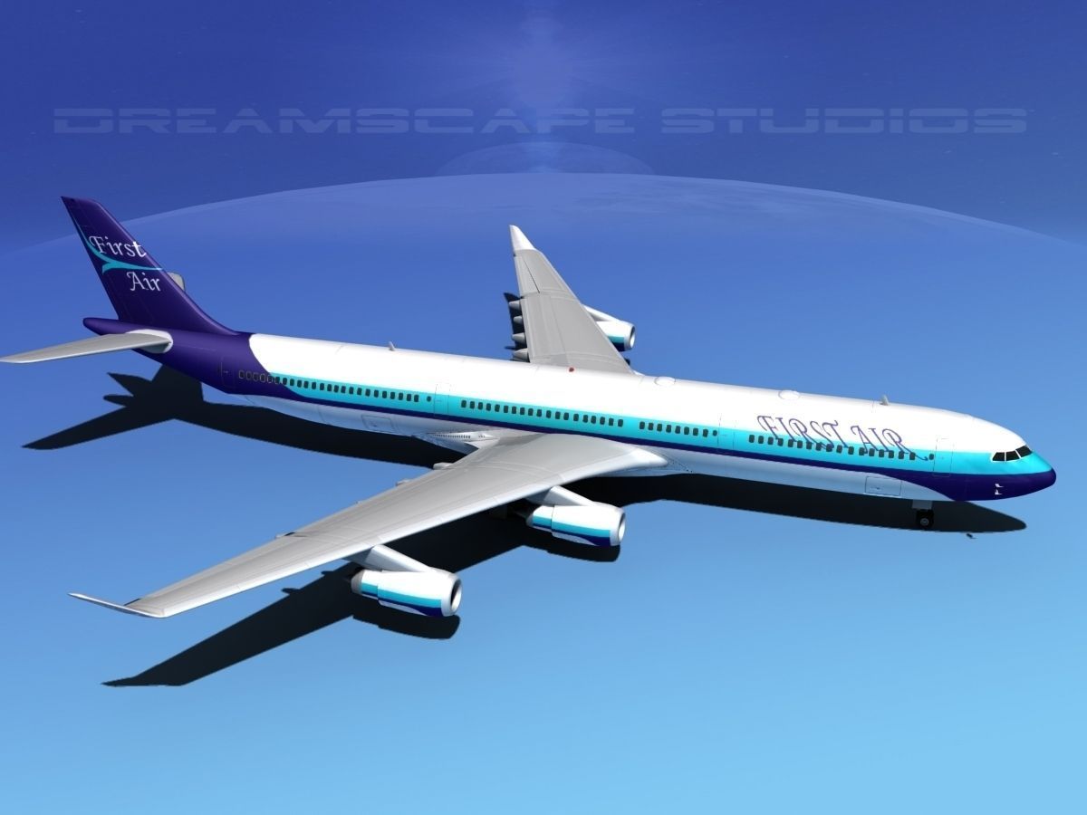 Airbus A340-600 First Air 3D model_11