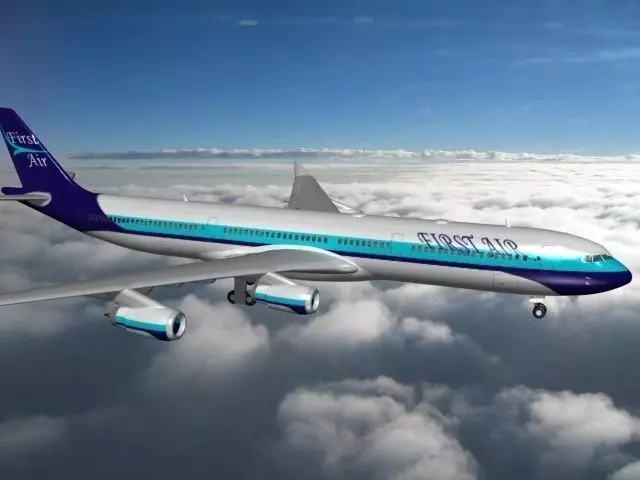Airbus A340-600 First Air 3D model_0