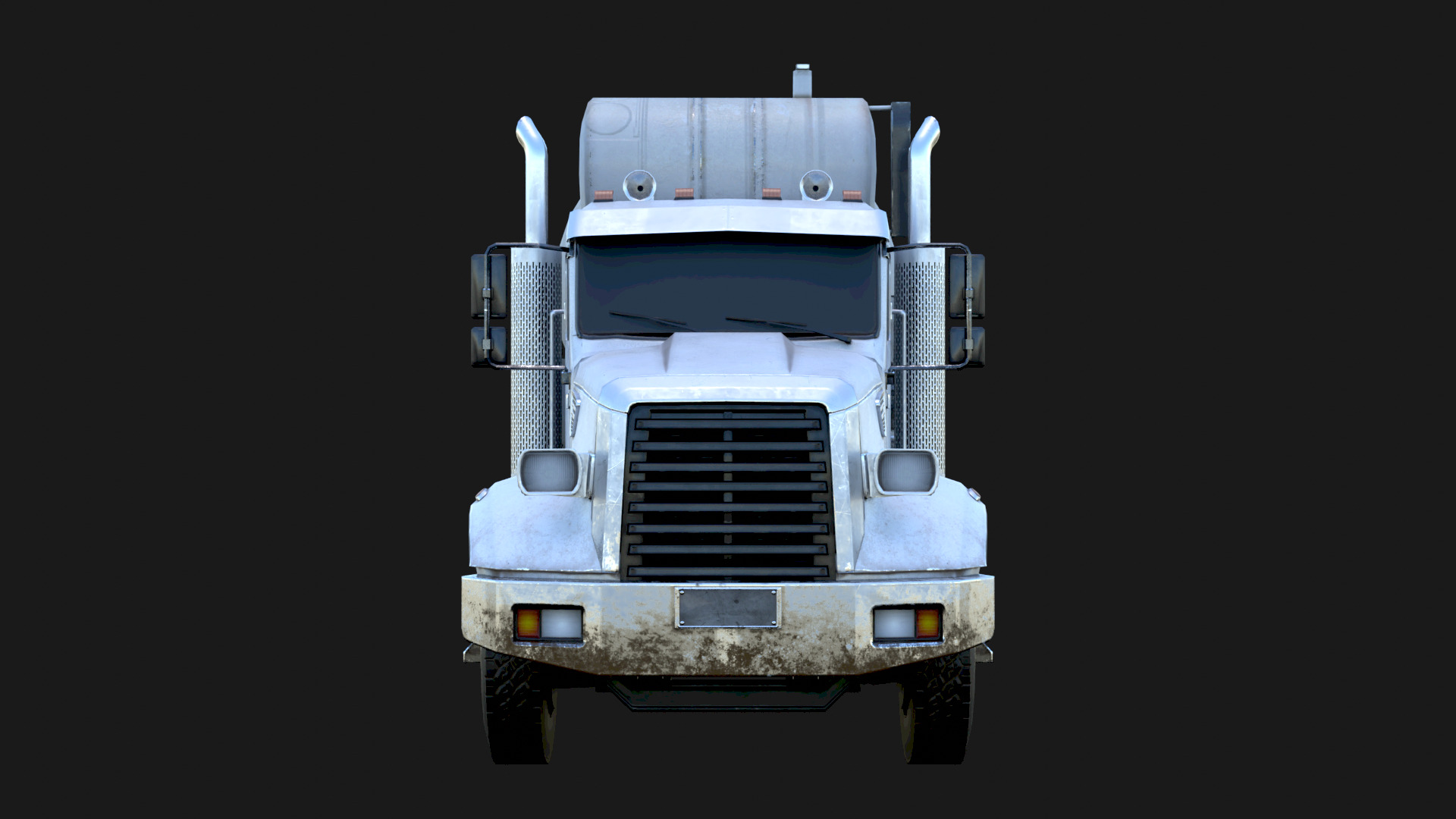 Concrete Mixing Truck 3D Model Realistic Rendered With Textured Low-poly 3D model_1