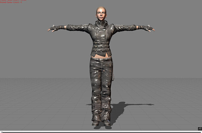 Female 03 Character Pubg 3D model