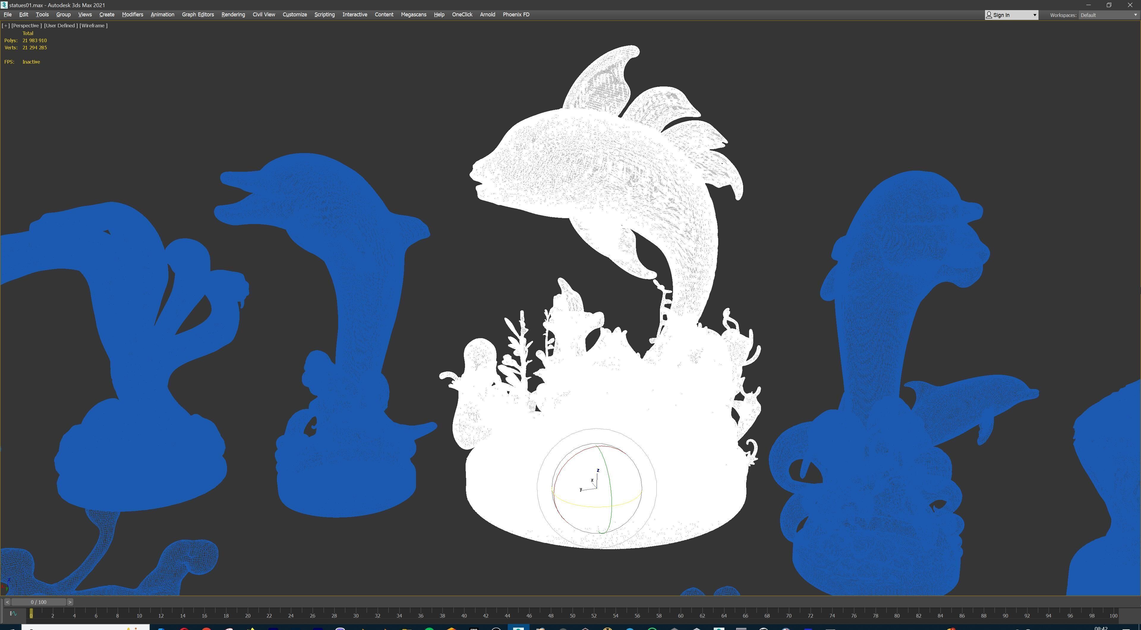 Fantasy Figurine Asset Pack 27 Stylized Statues 3D model_42