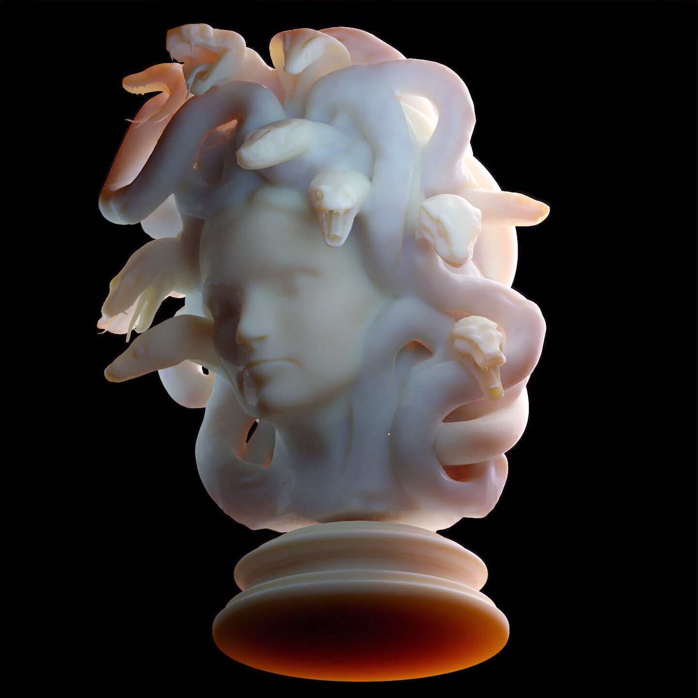 Fantasy Figurine Asset Pack 27 Stylized Statues 3D model_31