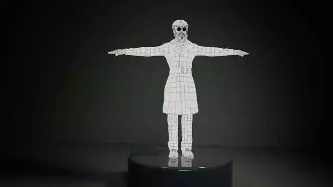 Low Poly Gangster Model