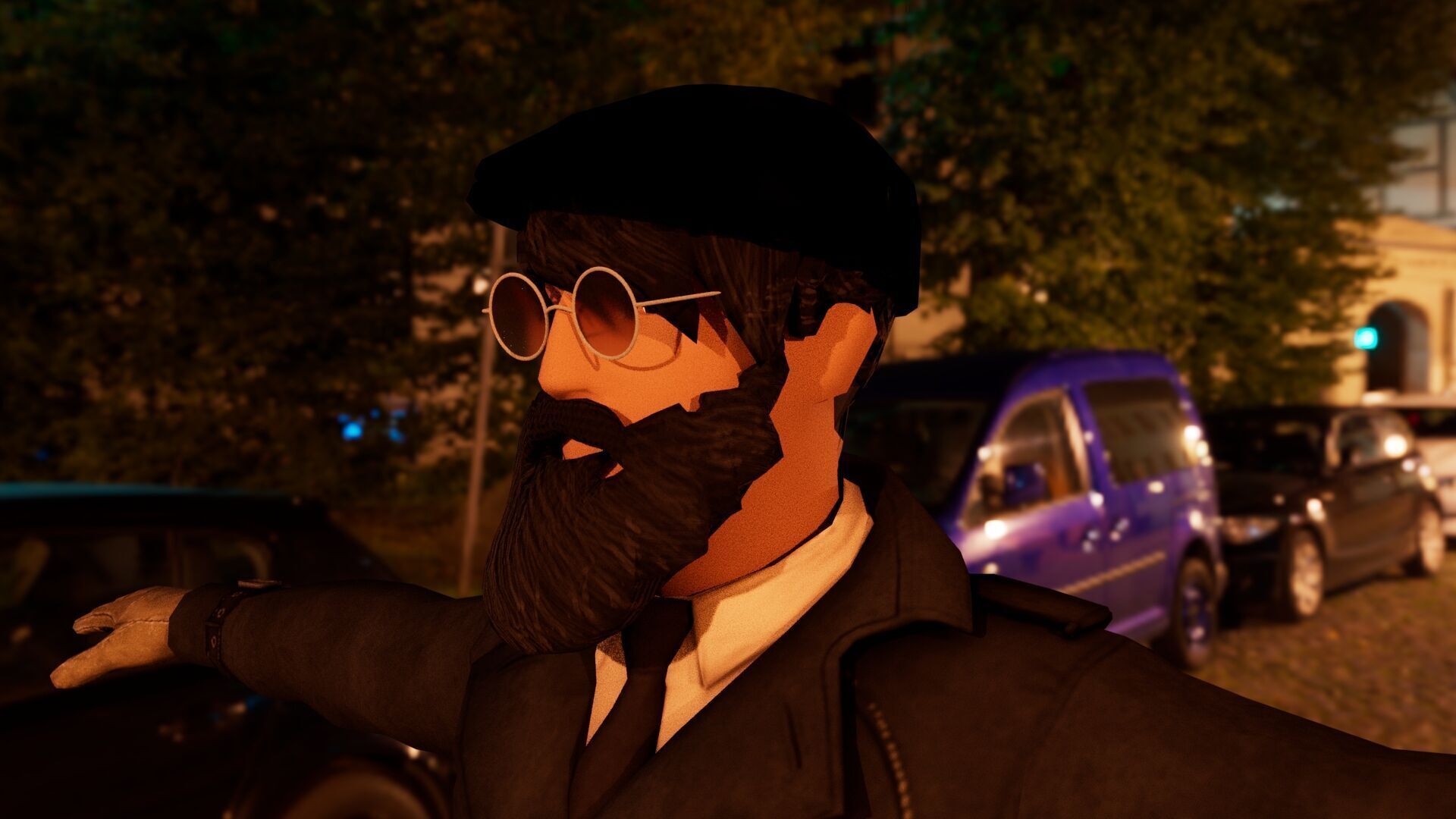 Low Poly Gangster Model Low-poly 3D model_5