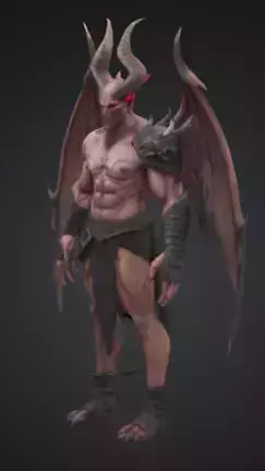 High quality devil final boss 3d model with multiple files