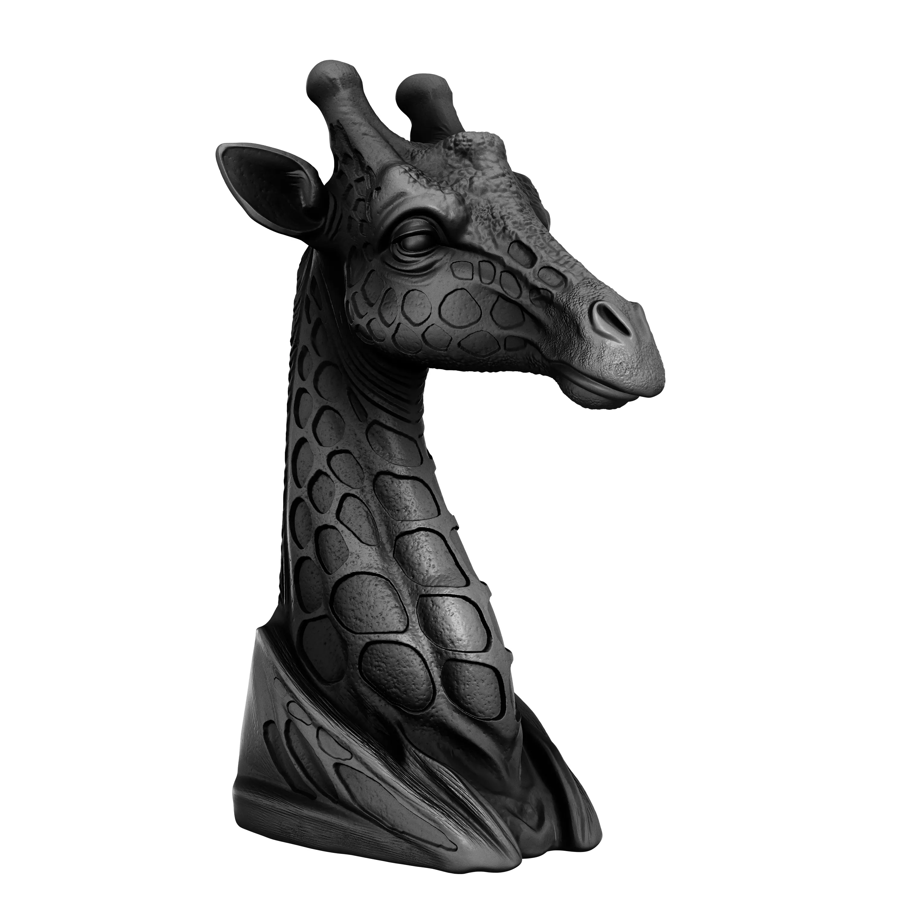 Giraffe Statue Book Holder 3D print model_2