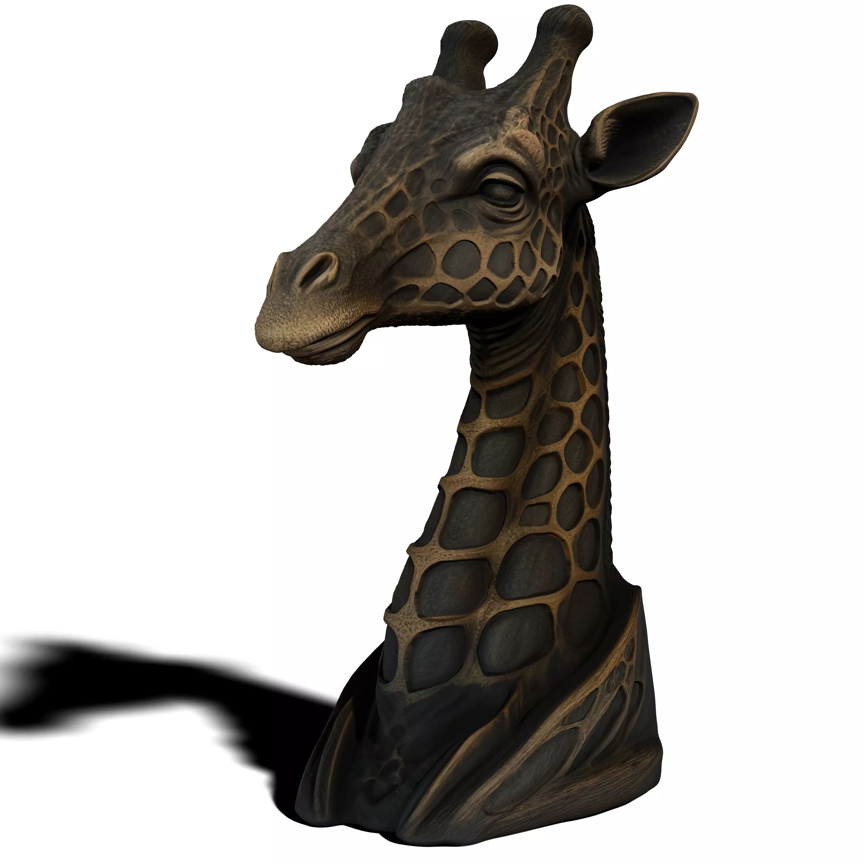 Giraffe Statue Book Holder 3D print model_6