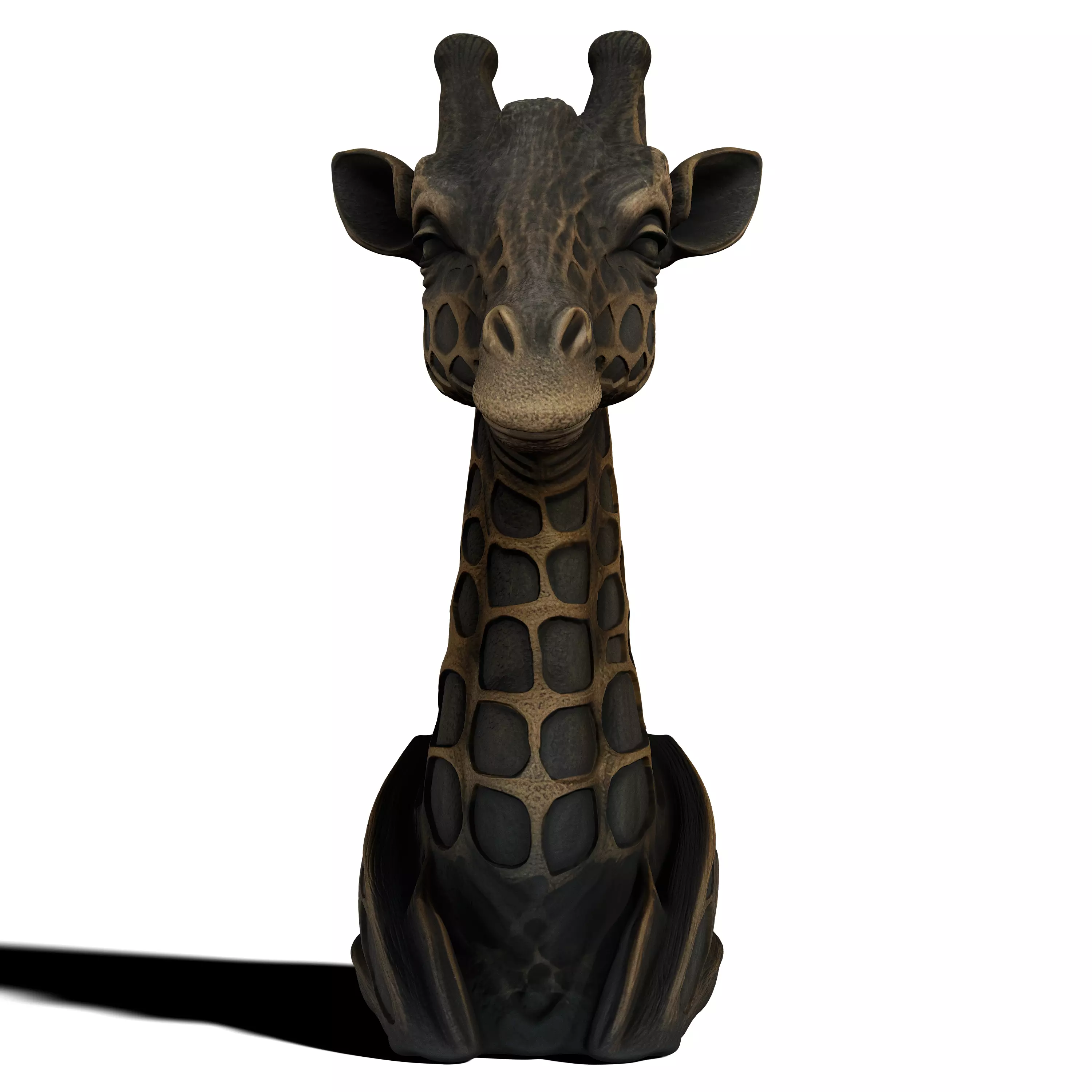 Giraffe Statue Book Holder 3D print model_11
