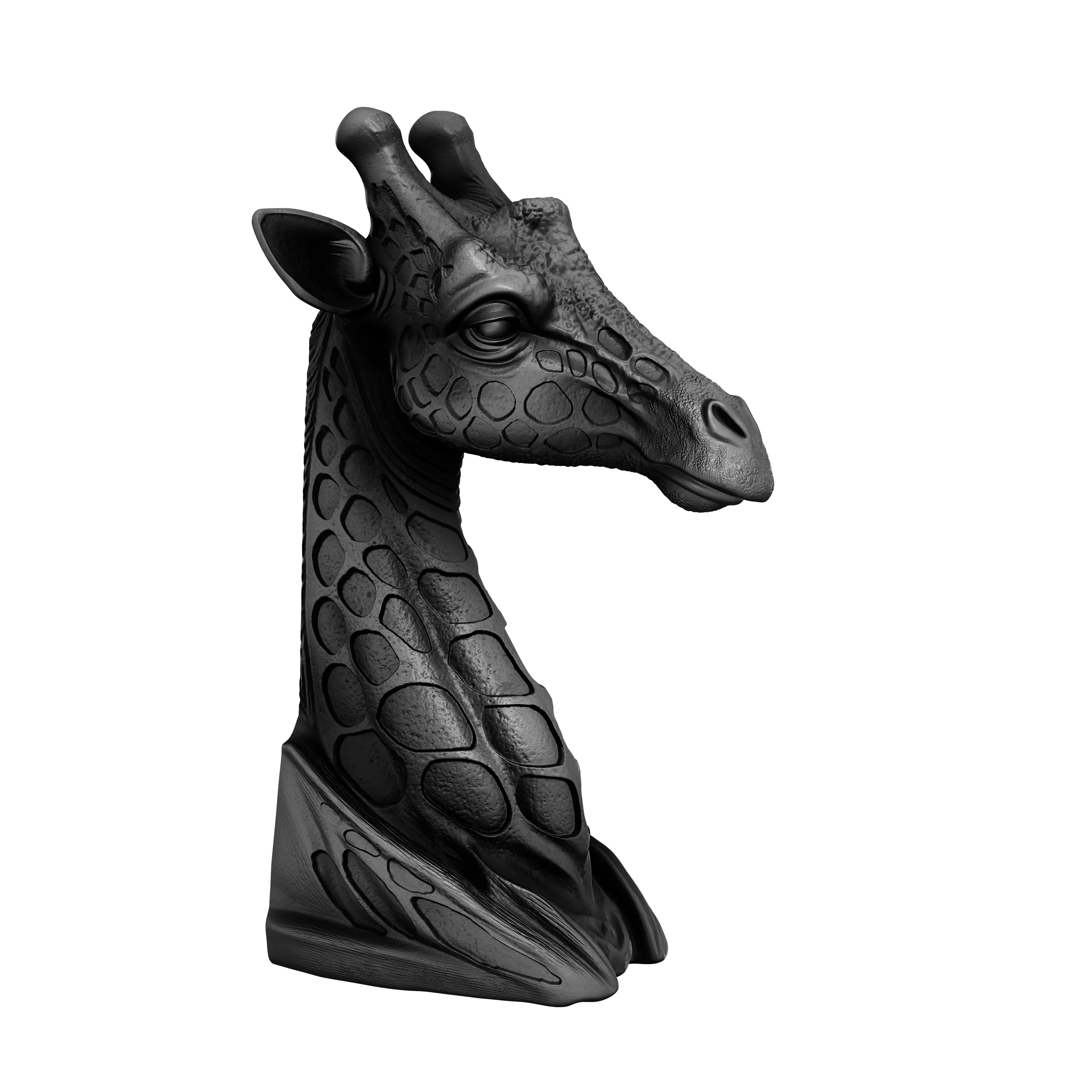 Giraffe Statue Book Holder 3D print model_4