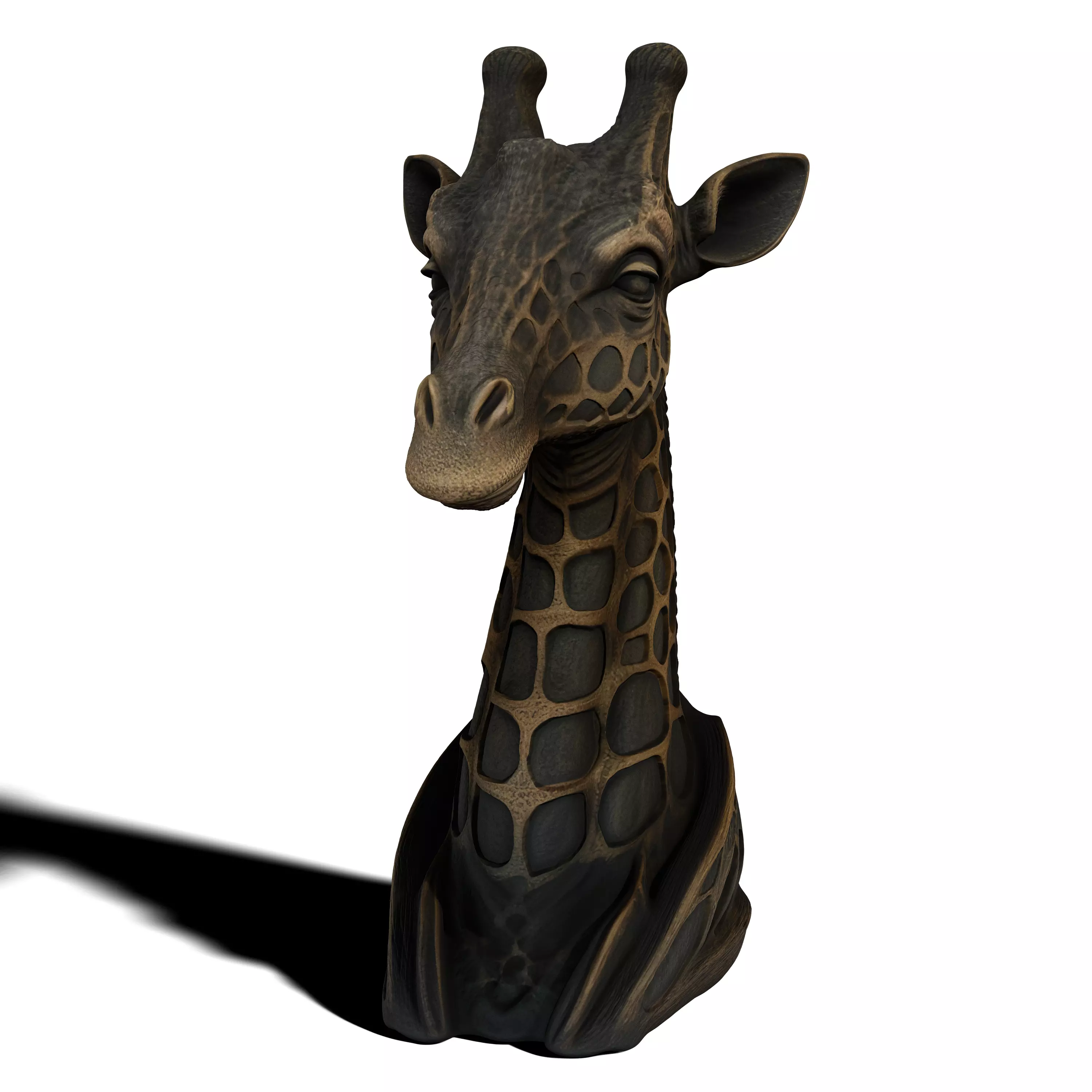 Giraffe Statue Book Holder 3D print model_7
