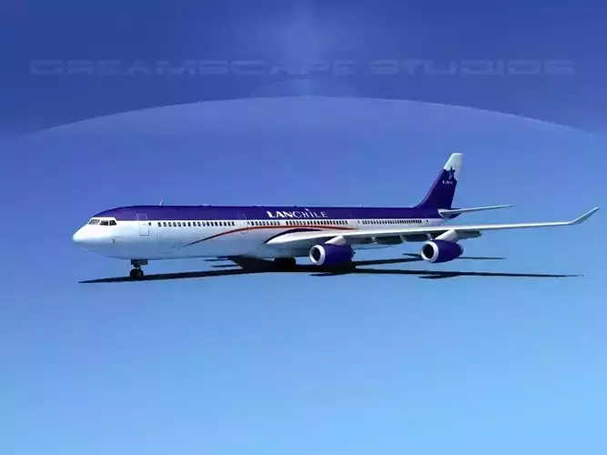 Airbus A340-600 Lan Chile 3D model