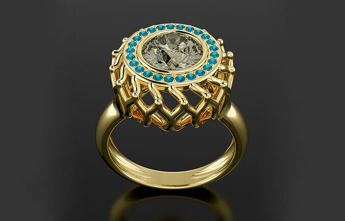Cluster ring 3D model