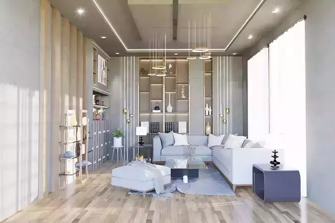 Living interior  3D model Living interior  3D model