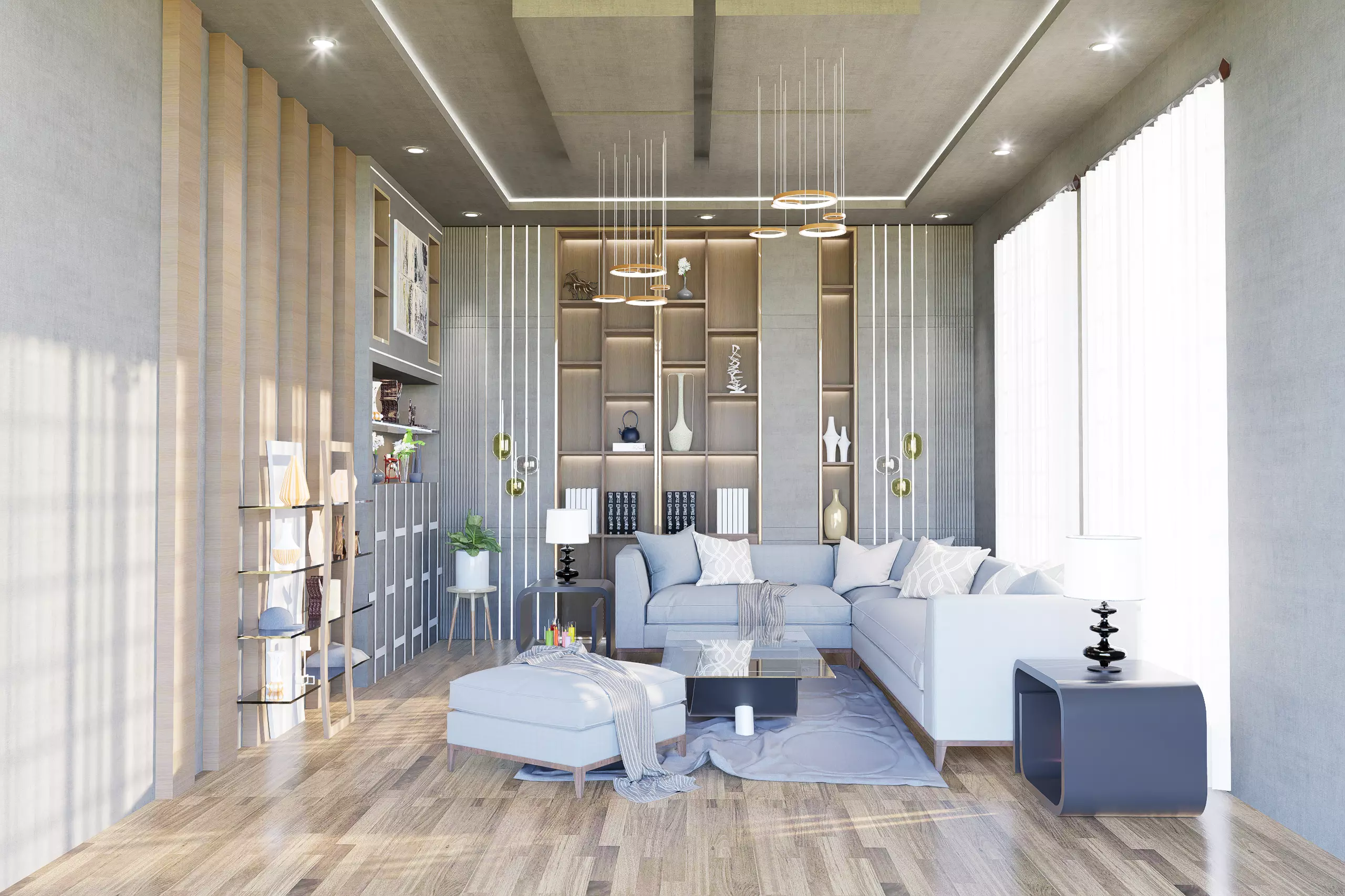 Living interior  3D model_0