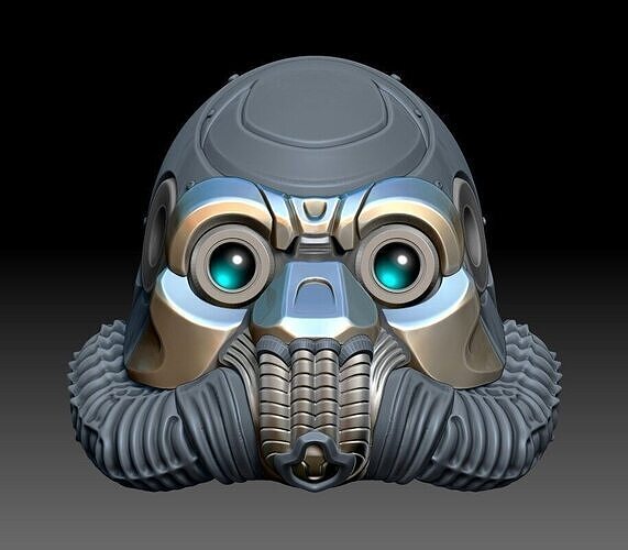 SCI-FI Helmet 3D print model