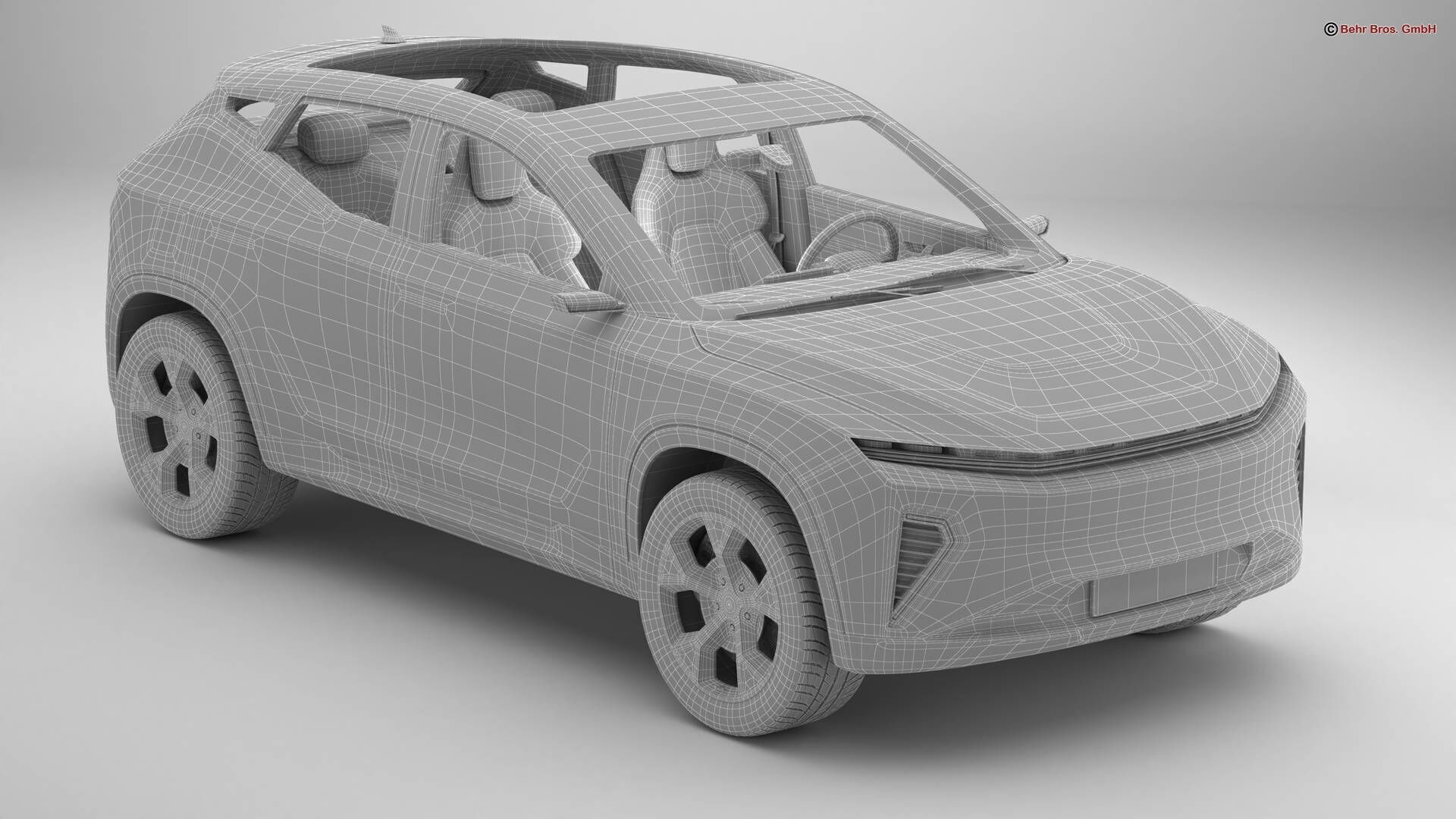 Generic Modern SUV 3D model_15