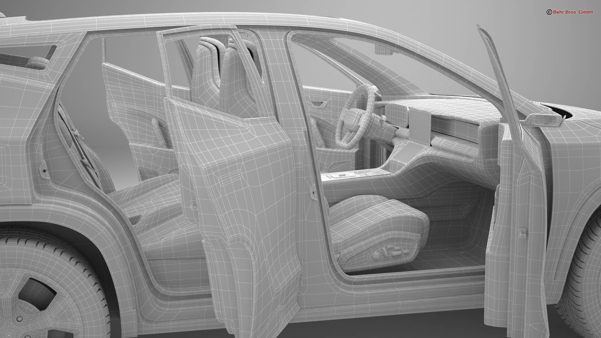 Generic Modern SUV 3D model_29