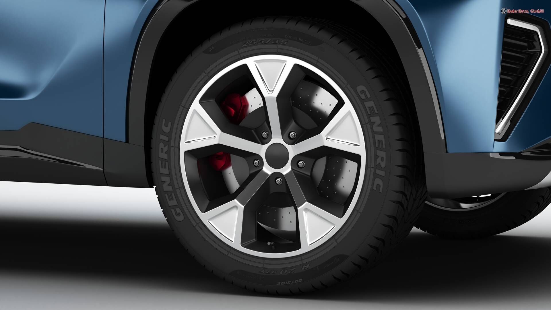 Generic Modern SUV 3D model_8