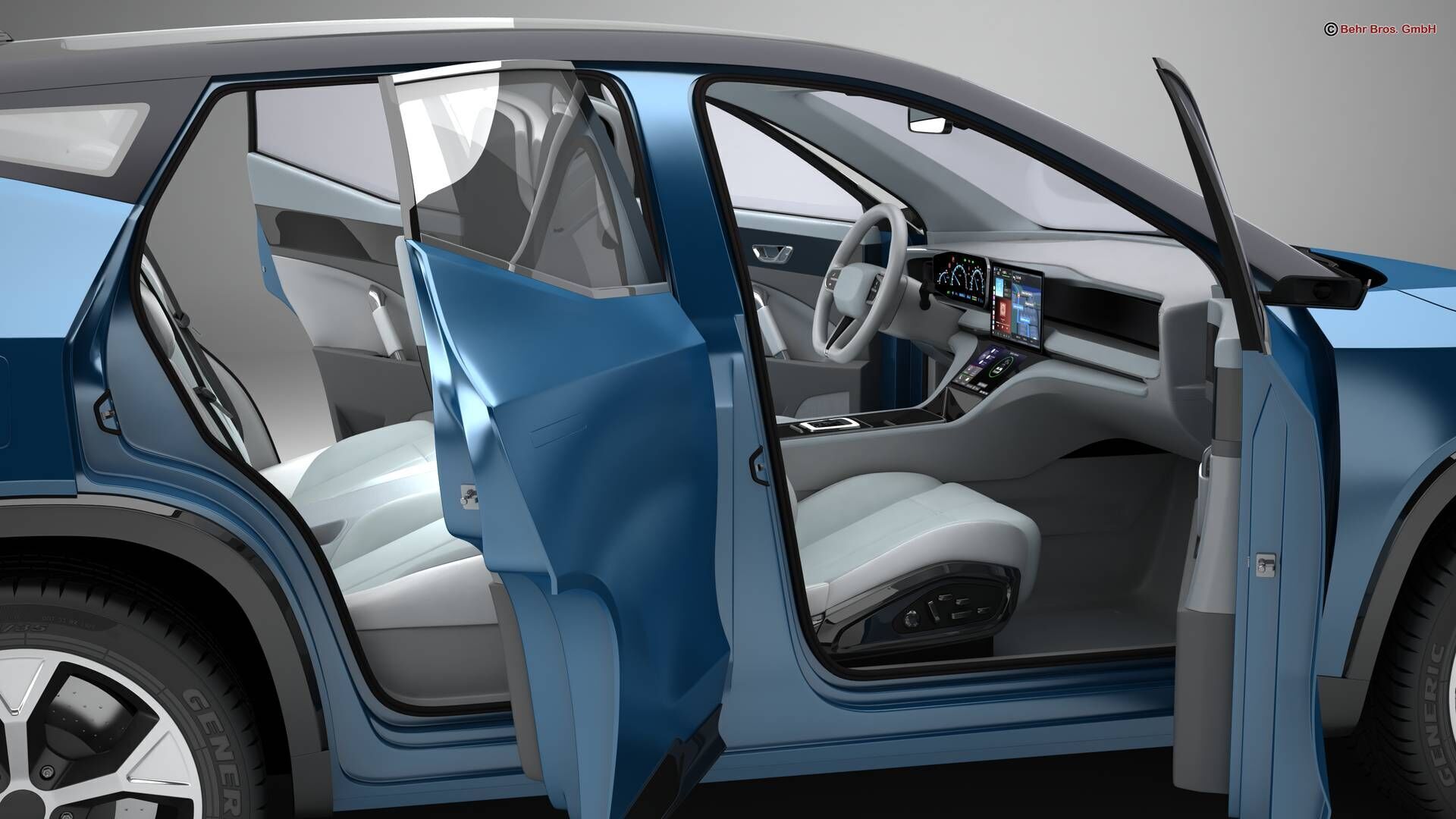 Generic Modern SUV 3D model_14