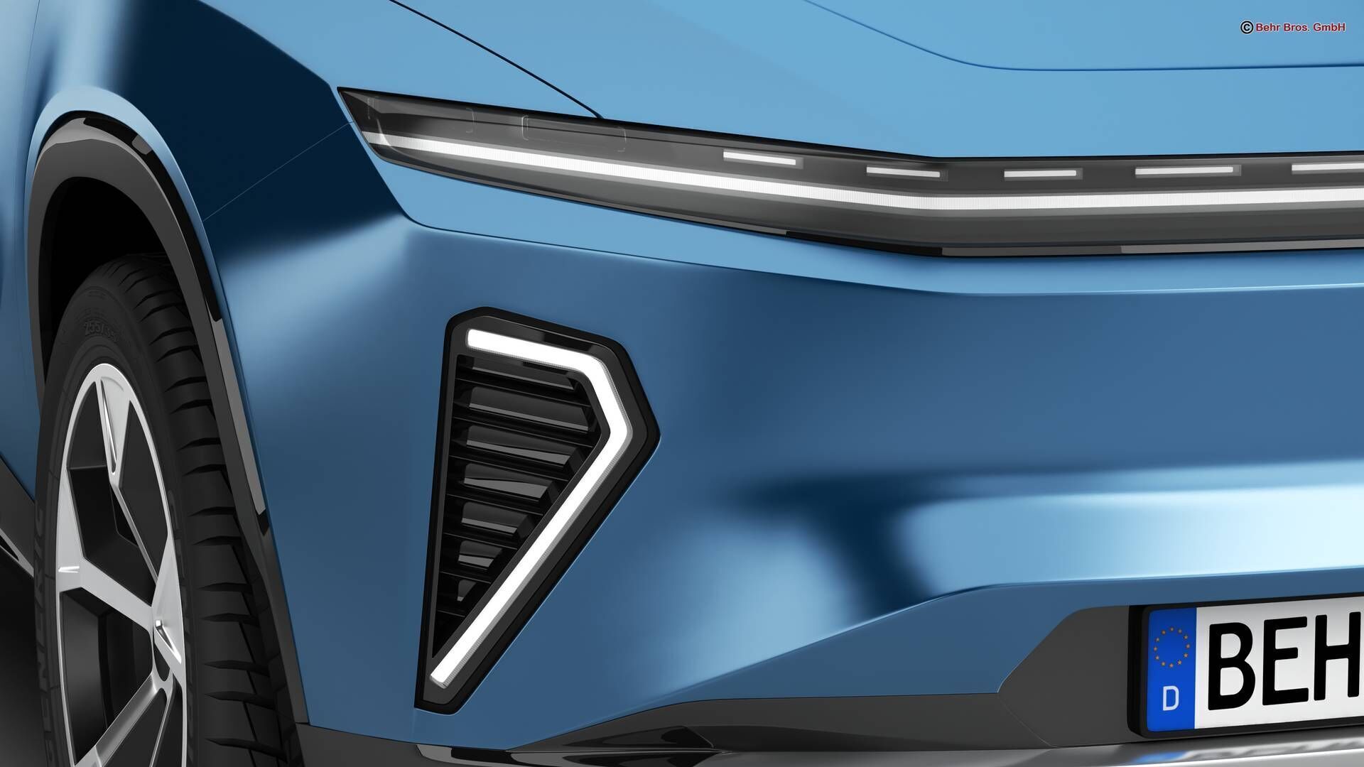 Generic Modern SUV 3D model_9