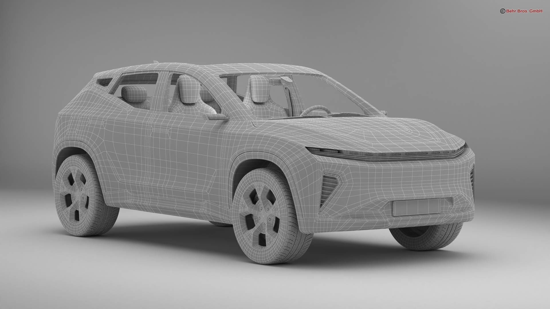 Generic Modern SUV 3D model_16