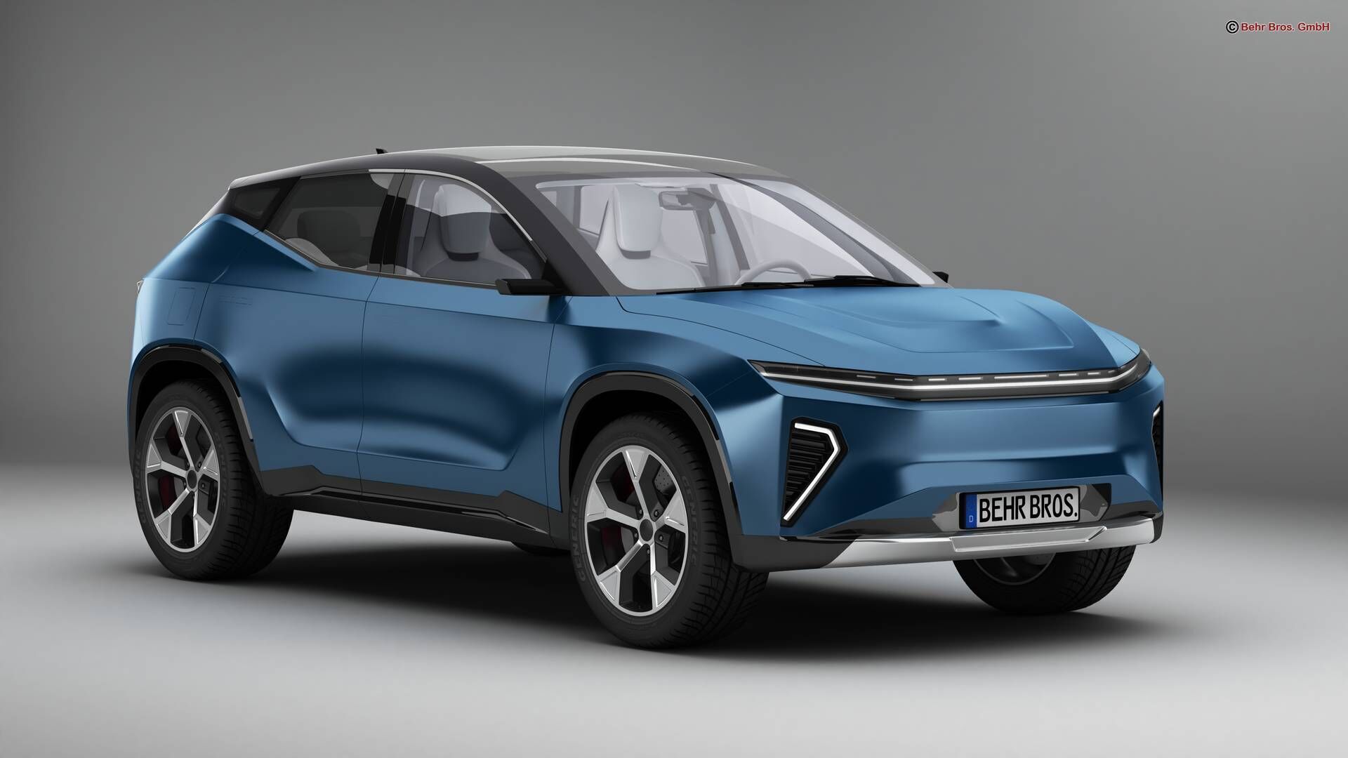 Generic Modern SUV 3D model_1