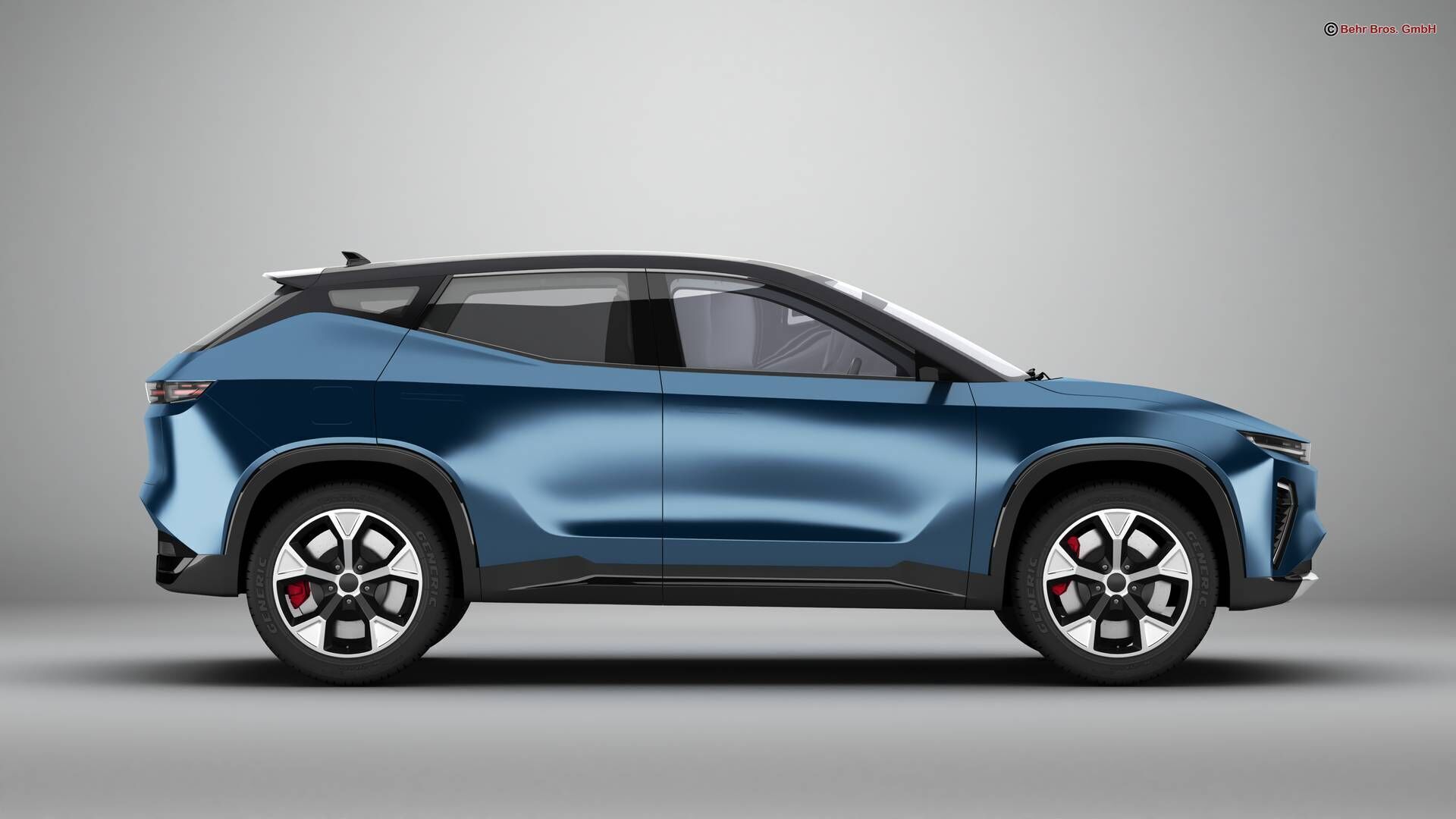 Generic Modern SUV 3D model_5