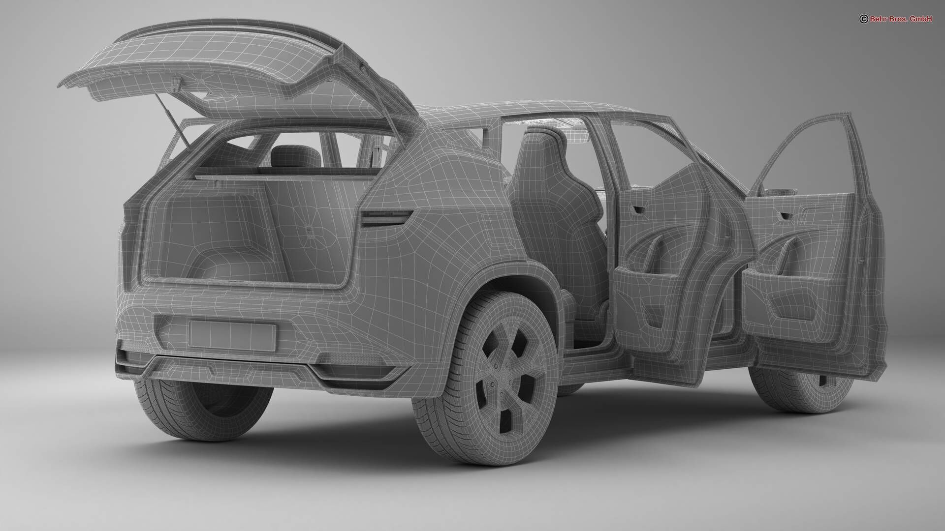 Generic Modern SUV 3D model_19