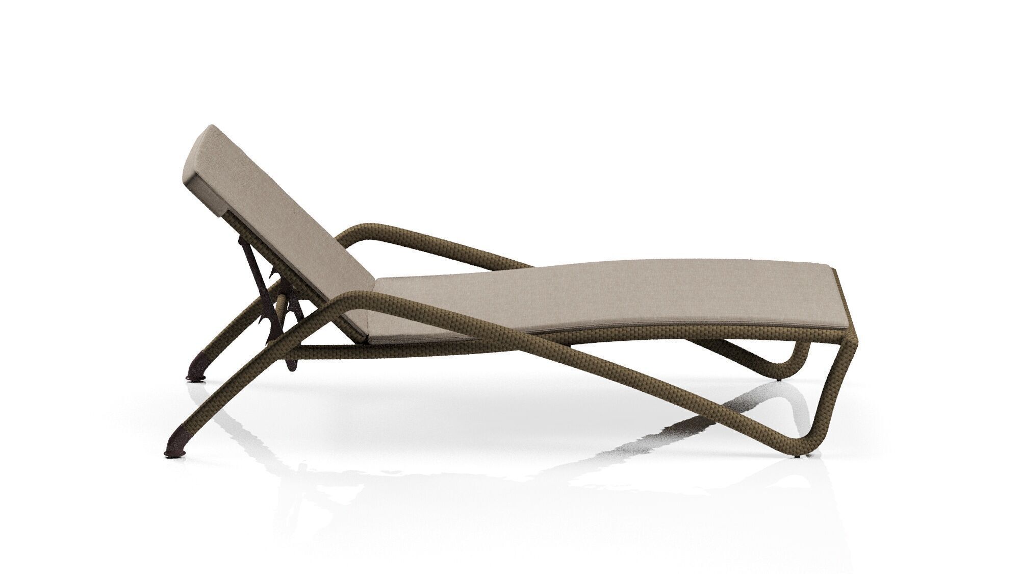 Dedon CAIRO BEACH CHAIR 3D model_2