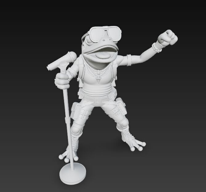 Tactical Frog Rockstar Urban Wild Sound Warrior 3D Print Model 3D model_16
