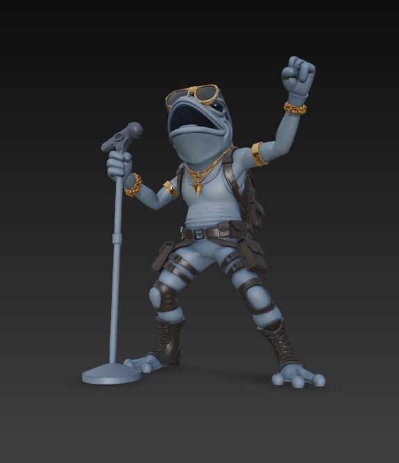 Tactical Frog Rockstar Urban Wild Sound Warrior 3D Print Model 3D model_1