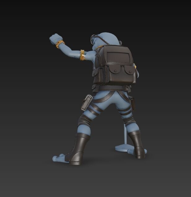 Tactical Frog Rockstar Urban Wild Sound Warrior 3D Print Model 3D model_2