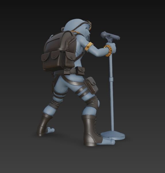 Tactical Frog Rockstar Urban Wild Sound Warrior 3D Print Model 3D model_7