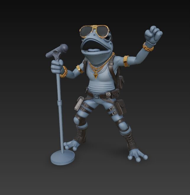 Tactical Frog Rockstar Urban Wild Sound Warrior 3D Print Model 3D model_3