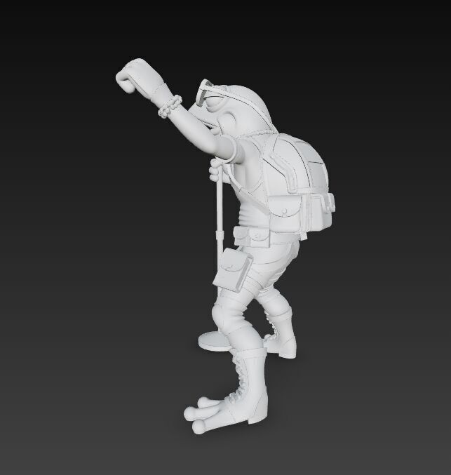 Tactical Frog Rockstar Urban Wild Sound Warrior 3D Print Model 3D model_20