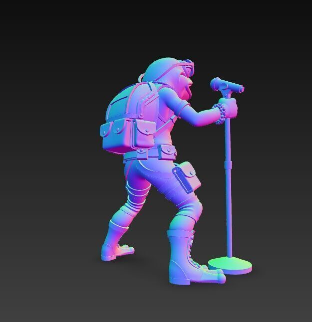 Tactical Frog Rockstar Urban Wild Sound Warrior 3D Print Model 3D model_9