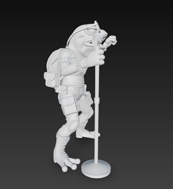 Tactical Frog Rockstar Urban Wild Sound Warrior 3D Print Model 3D model_24