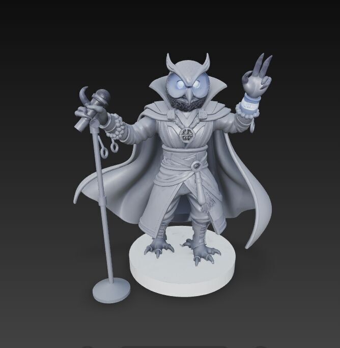 Anubis Wizard Rock Star Ruler of the Ancient Egyptian Stage 3D model_25