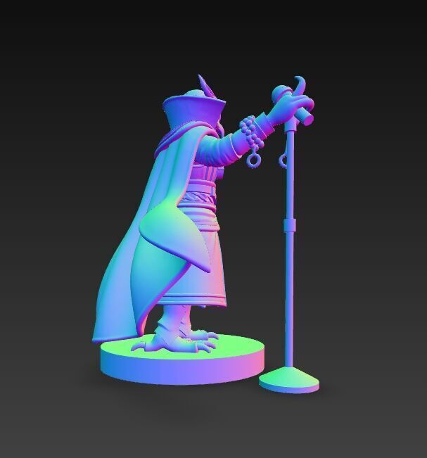 Anubis Wizard Rock Star Ruler of the Ancient Egyptian Stage 3D model_2