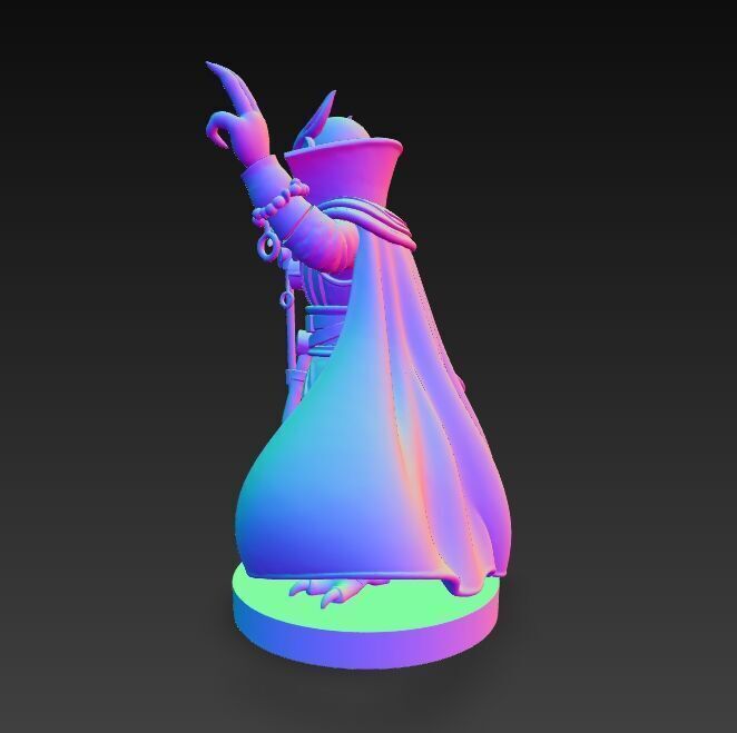 Anubis Wizard Rock Star Ruler of the Ancient Egyptian Stage 3D model_5