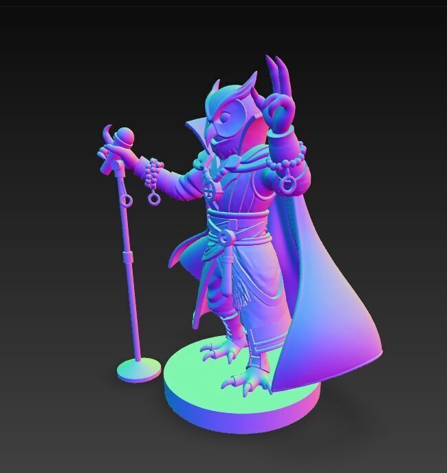 Anubis Wizard Rock Star Ruler of the Ancient Egyptian Stage 3D model_6
