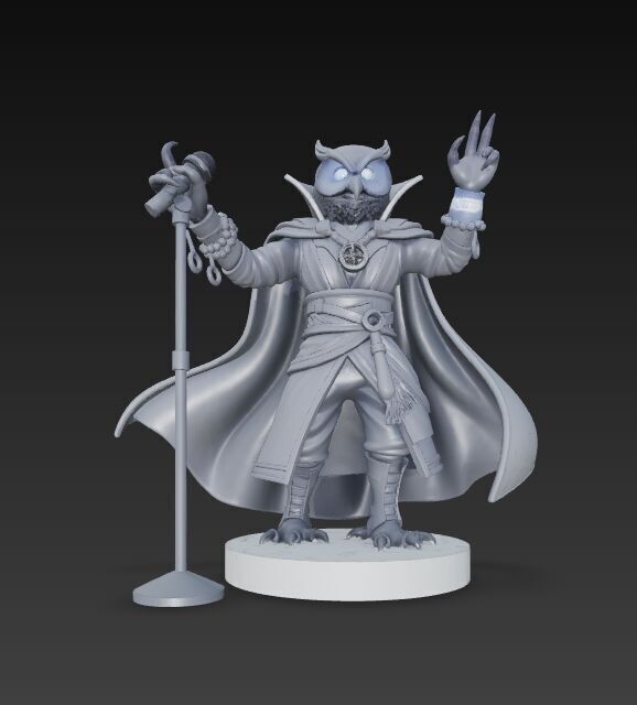 Anubis Wizard Rock Star Ruler of the Ancient Egyptian Stage 3D model_18