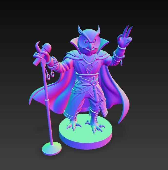 Anubis Wizard Rock Star Ruler of the Ancient Egyptian Stage 3D model_7