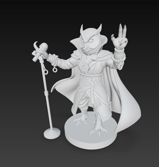 Anubis Wizard Rock Star Ruler of the Ancient Egyptian Stage 3D model_16