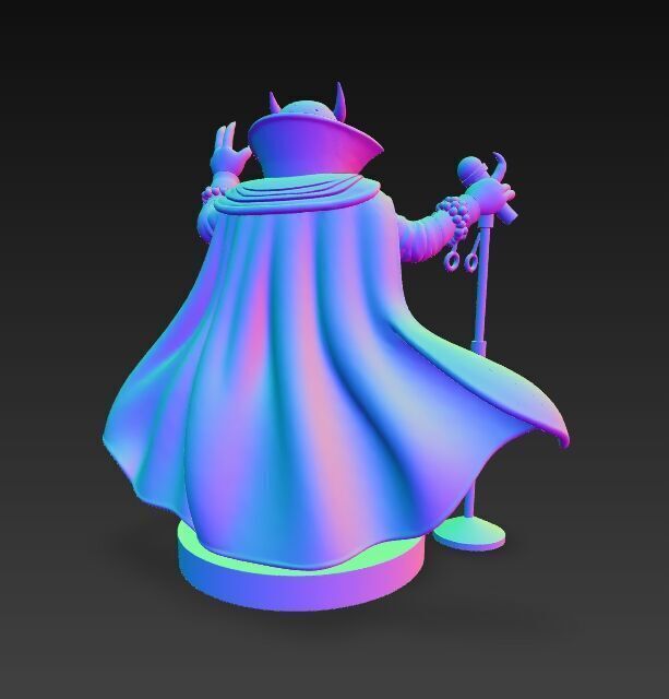 Anubis Wizard Rock Star Ruler of the Ancient Egyptian Stage 3D model_3