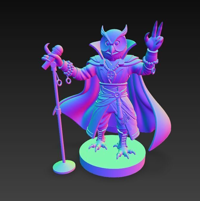Anubis Wizard Rock Star Ruler of the Ancient Egyptian Stage 3D model_8