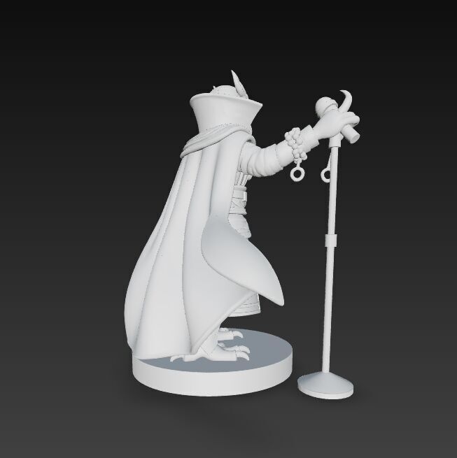 Anubis Wizard Rock Star Ruler of the Ancient Egyptian Stage 3D model_12