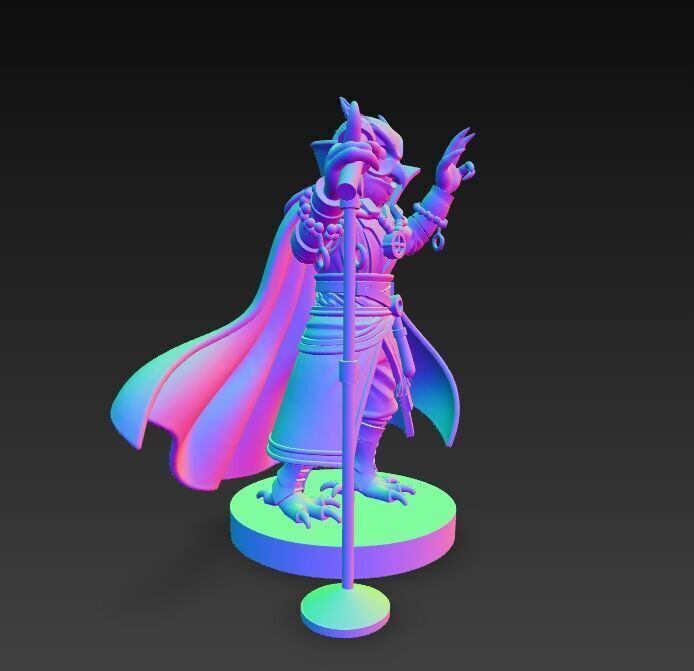 Anubis Wizard Rock Star Ruler of the Ancient Egyptian Stage 3D model_1