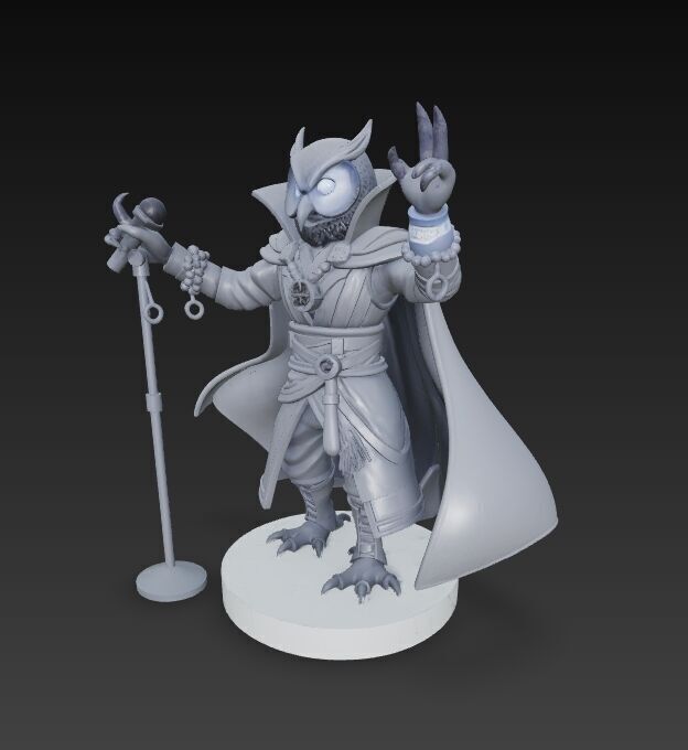 Anubis Wizard Rock Star Ruler of the Ancient Egyptian Stage 3D model_24